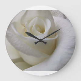 Relógio Grande Uma rosa branca espantosa