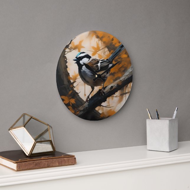 Relógio Grande Uma Serenada Robin na Canopia, (Escritório)