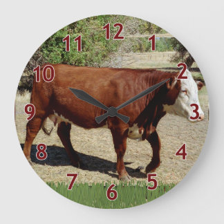 Relógio Grande Uma Vaca Heifer
