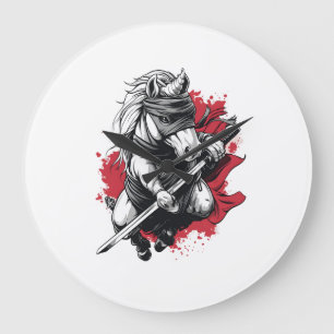 Relógio Grande Unicórnio Furtivo Ninja (1)
