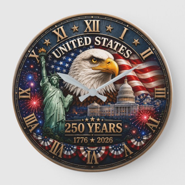 Relógio Grande United States 250 Years (Frente)