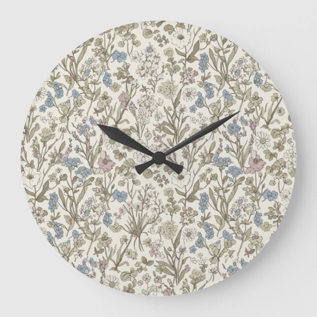 Relógio Grande Untamed Petals (Frente)