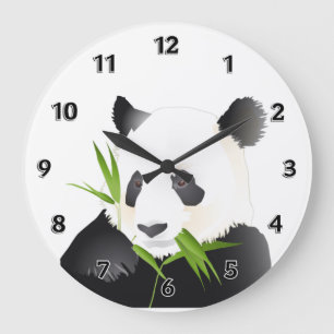 Relógio Grande Urso de panda