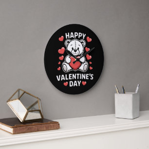 Relógio Grande Urso do Dia dos Namorados vday 