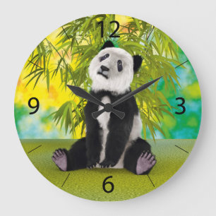 Relógio Grande Urso Panda Fofo Presente Perfeito para Amantes de 