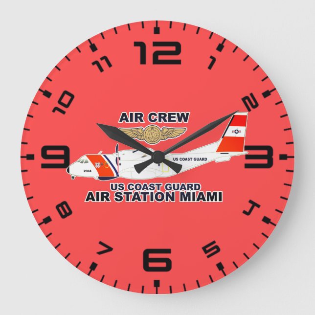 Relógio Grande USCG Air Station Miami Air Crew (Frente)