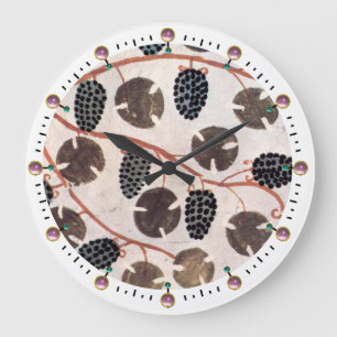 RELÓGIO GRANDE UVAS DO VINHEDO E VINHAS EGÍPCIAS ANTIGAS