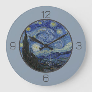 Relógio Grande van Gogh's The Starry Night Party Items Collection