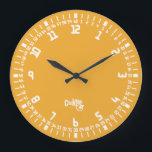 Relógio Grande Variação CLOCK TILDE número 125 S3 Apple<br><div class="desc">Nace CLOCK TILDE, con la finalidad de crear una linea de relojes originales y divertidos, los diseños son creados por Miguel Angel Sanser, poco a poco se irán creando nuevos diseños, y se irán agregado a la COLECCION, compra productos de la plataforma ZAZZLE, para ti o regalar a familiar amigos,...</div>