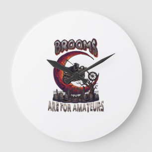 Relógio Grande Varredores Amadores Moto Grim Reaper Halloween R