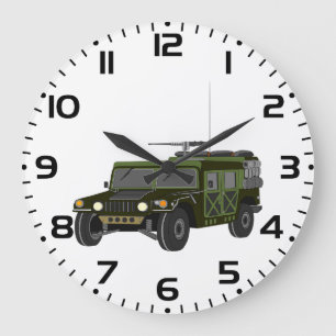 Relógio Grande Veículo Tático Todo-Terreno Humvee Militar