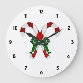 Relógio Grande Velas de Natal com Arco