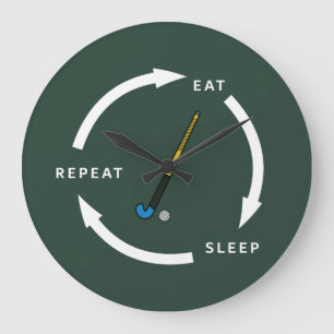 Relógio Grande Ventilador do Esporte Repita Repetição de Hóquei e