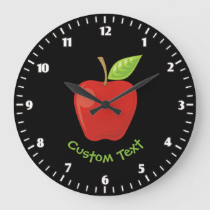 Relógio Grande Vermelho Apple