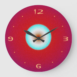 Relógio Grande Vermelho com Aqua Center>Relógio de cozinha