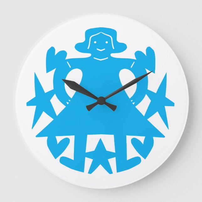 Relógio Grande Vestido Azul (Frente)