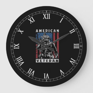 Relógio Grande Veterano Americano