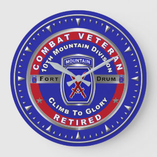 Relógio Grande Veterano Aposentado da 10ª Divisão de Montanha