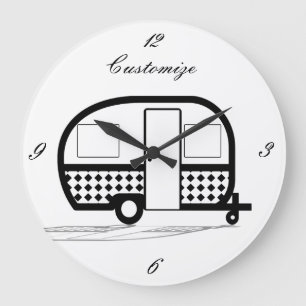 Relógio Grande Viagem clássico do reboque do caravana Thunder_Cov