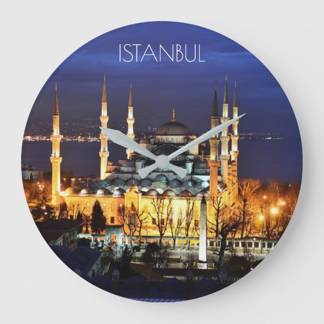 Relógio Grande Viagem da Mesquita Azul de Istambul - Sala Noturna (Frente)