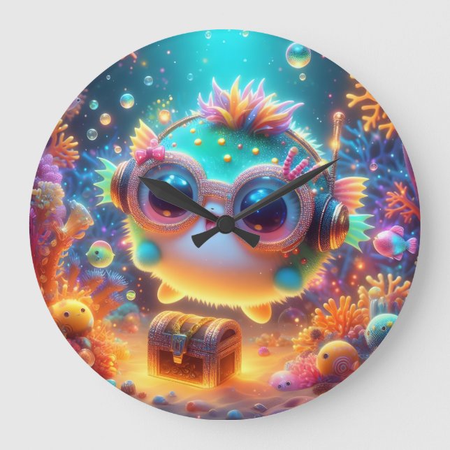 Relógio Grande Vida marinha (Frente)