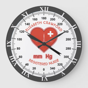 Relógio Grande Vigilância Da Pressão Arterial Enfermeira Médic