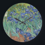 Relógio Grande Vincent Van Gogh - Irrises<br><div class="desc">Vincent Van Gogh - Irrises</div>