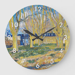 Relógio Grande Vincent van Gogh - O Trem Azul