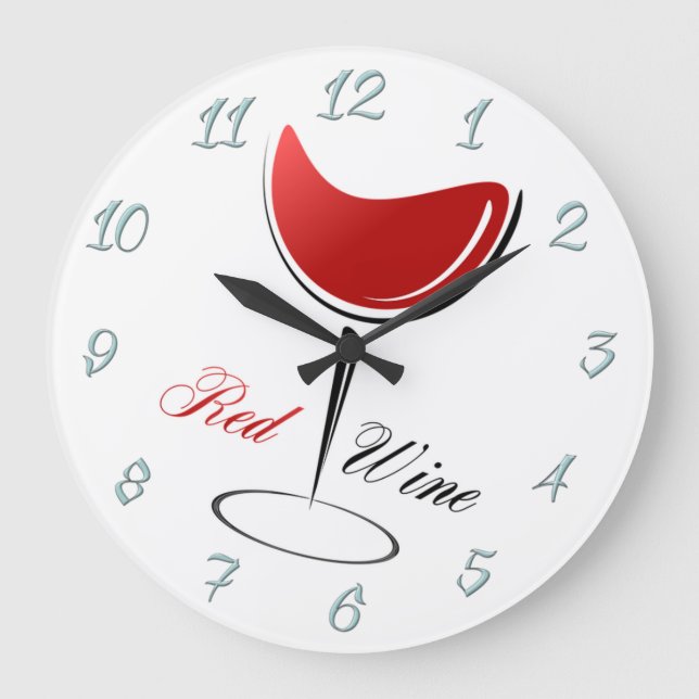 Relógio Grande Vinho tinto (Frente)