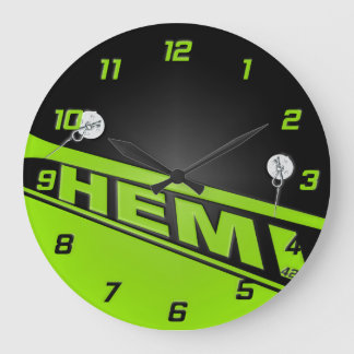 Relógio Grande Vintage 426 Hemi Design verde