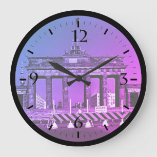 Relógio Grande Vintage Alemanha Berlin Brandenburg Gate Large Clo