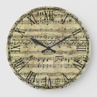 Vintage Antiga Music Notes Textura de Papel