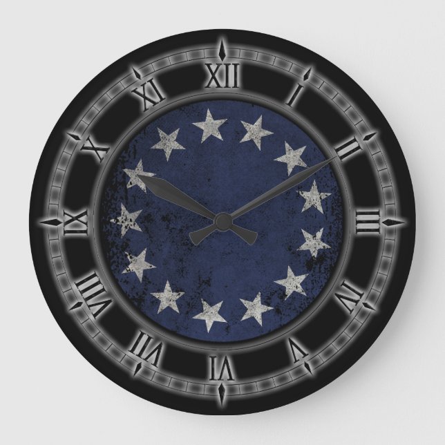 Relógio Grande Vintage Betsy Ross American Flag (Frente)