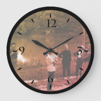 Vintage China Guilin Rio Chinês pessoas Grandes Cl