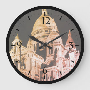 Relógio Grande Vintage França Paris Basílica Sacré Coeur Rato Pa