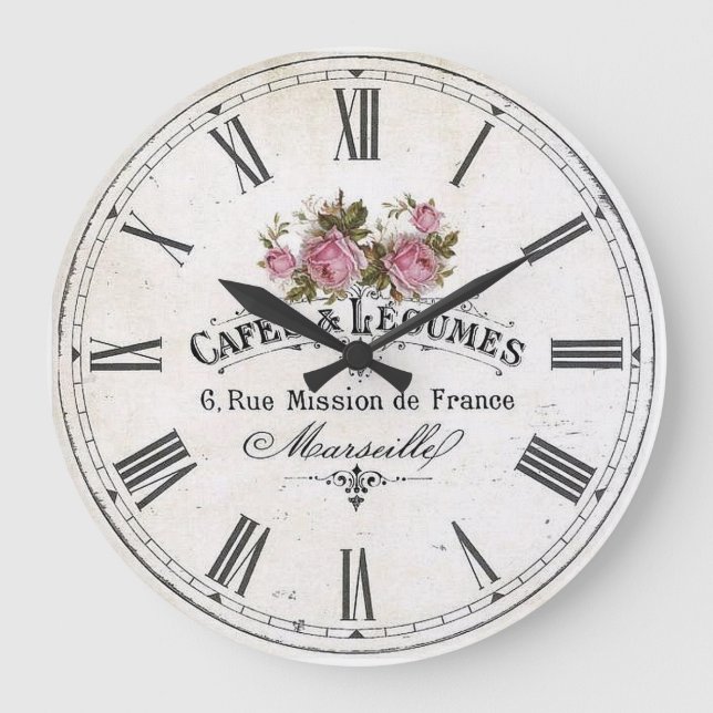 Relógio Grande Vintage francês (Frente)