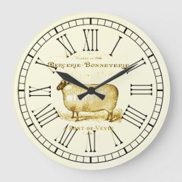 Relógio Grande Vintage French Advertisement Sheep