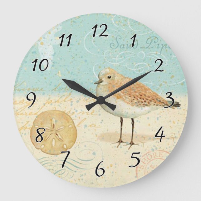 Relógio Grande Vintage French Sand Piper (Frente)