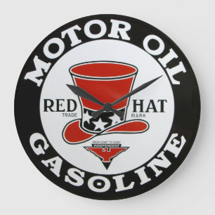 Relógio Grande Vintage Gasolina Wall Clock