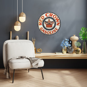 Relógio Grande Vintage Gasolina Wall Clock
