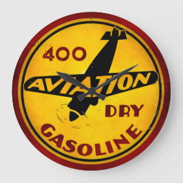 Relógio Grande Vintage Gasolina Wall Clock