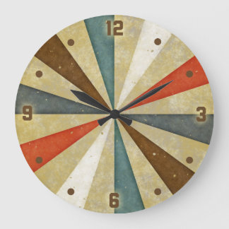 Relógio Grande Vintage Grunge Sunburst