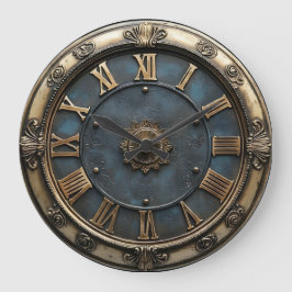 Relógio Grande Vintage Latin round