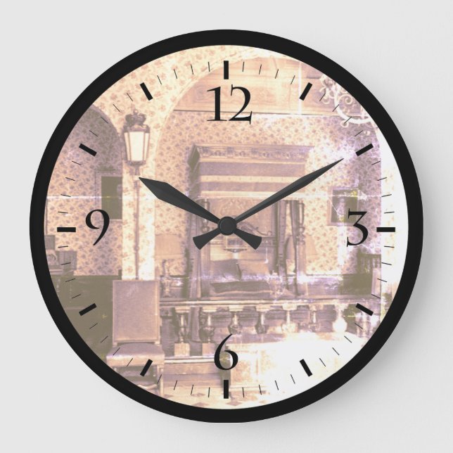 Relógio Grande Vintage Mônaco Palace Prince Louis XIII (Frente)