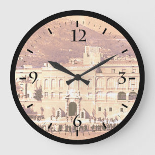 Relógio Grande Vintage Mônaco, Principado do palácio quadrado Wat