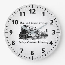 Vintage Navio e Viagem por Caminho de ferro