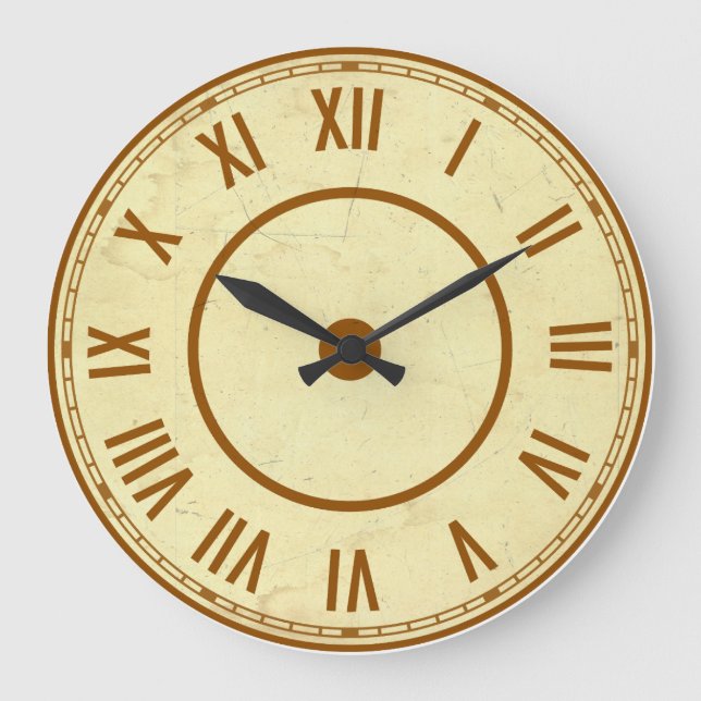 Relógio Grande Vintage Roman Numerals Clock (Frente)