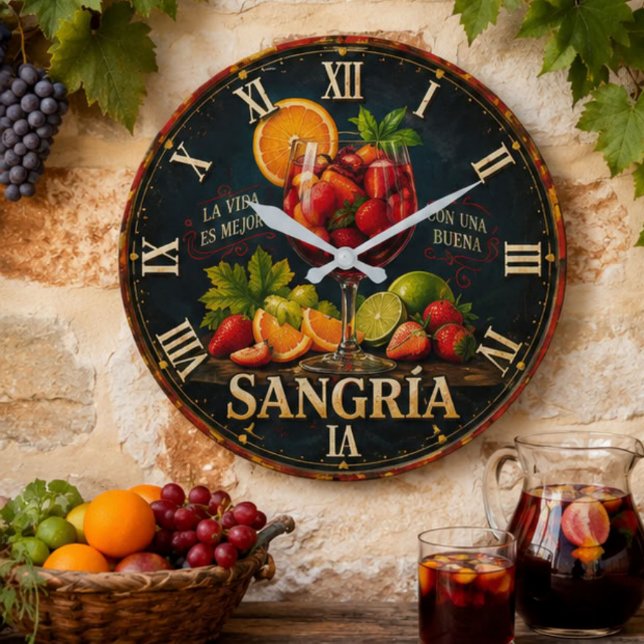 Relógio Grande Vintage Sangria  (Criador carregado)