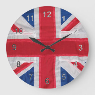 Relógio Grande Vintage Union Jack