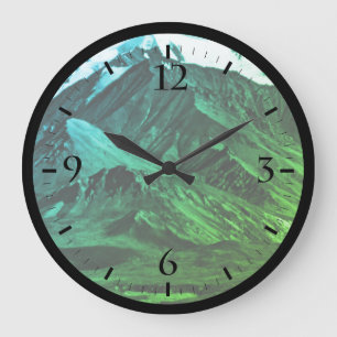 Relógio Grande Vintage USA Alaska Mt Mckinley National Park Watch